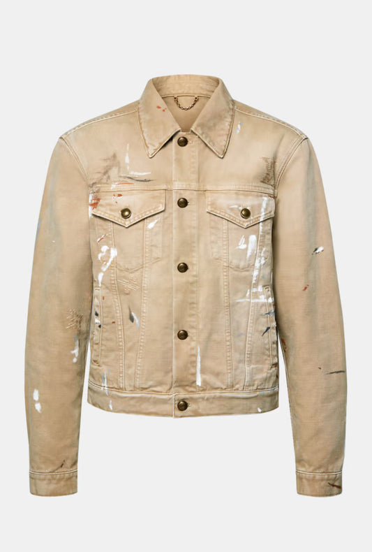 Embellished Denim Trucker Jacket