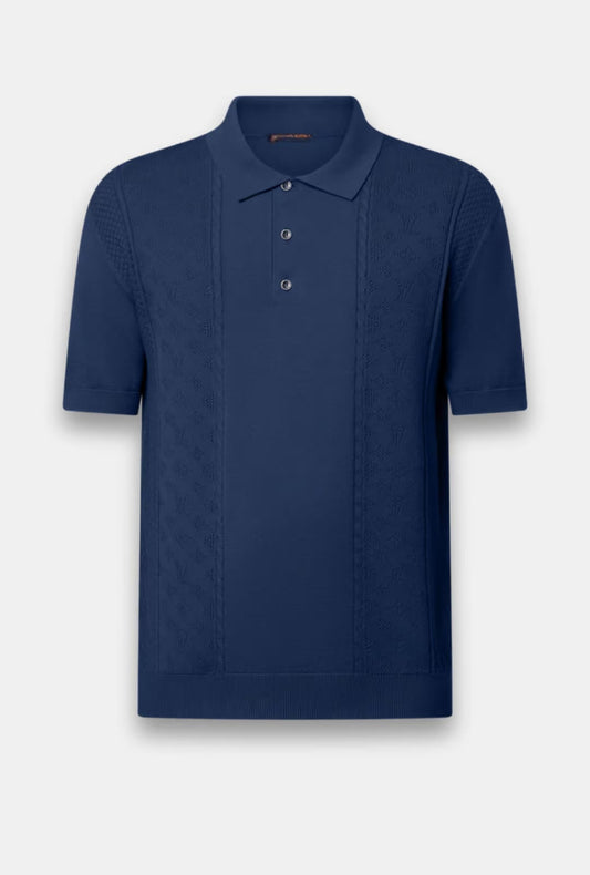 Cotton and Silk Polo Shirt