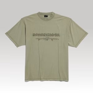 Inside-out T-shirt Medium Fit Green