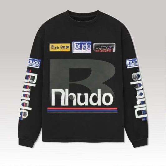 Petrol Patch Longsleeve Tee Black