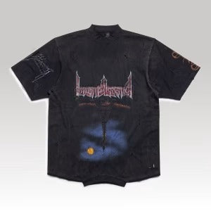 Paris Moon Upside Down T-shirt Oversized