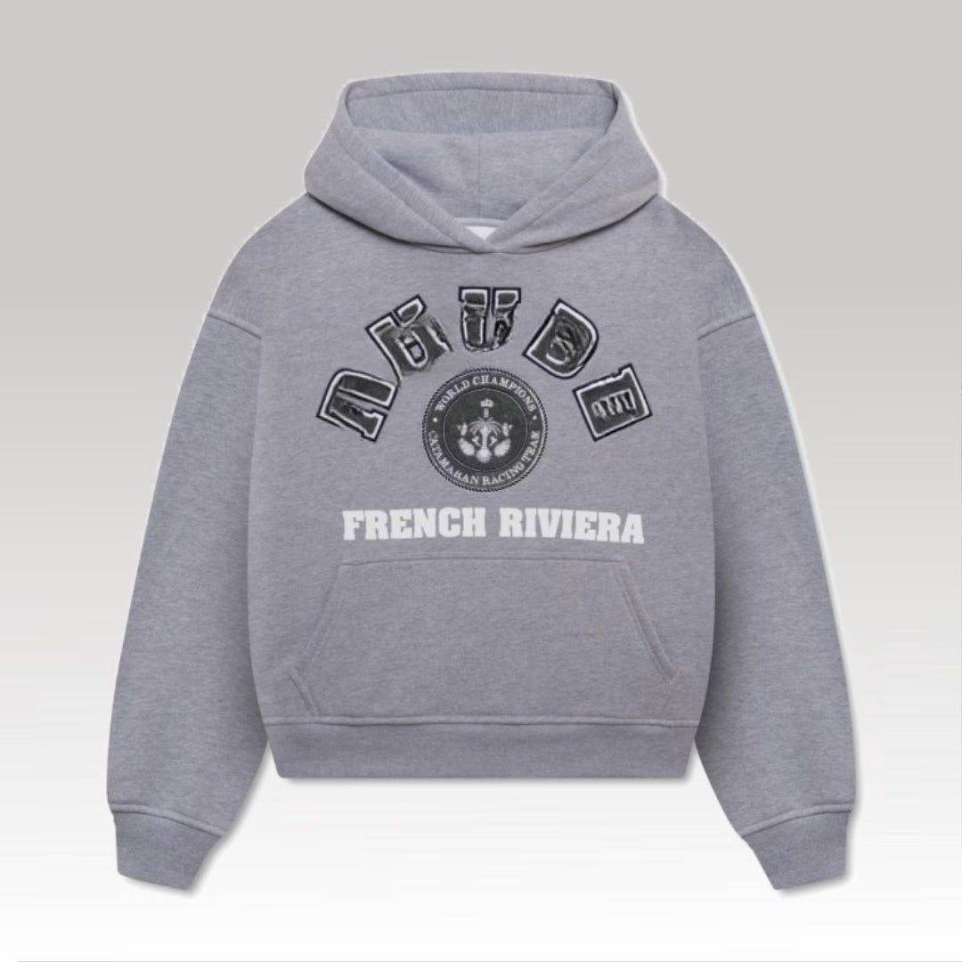 French Riviera Hoodie Gray