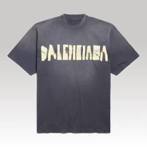 Tape Type T-shirt Medium Fit Black