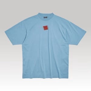 Taped Balenciaga Back T-shirt Medium Fit Blue