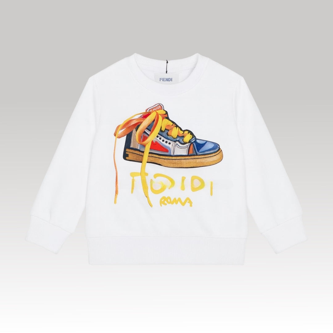 Graphic Sneaker Print Sweatshirt
