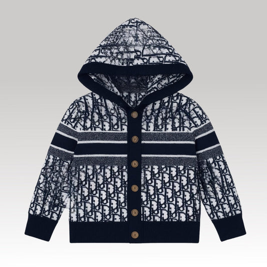 Kids Oblique Knit Hoodie