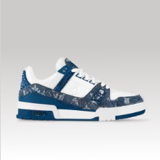 T. Skater White And Blue Sneaker